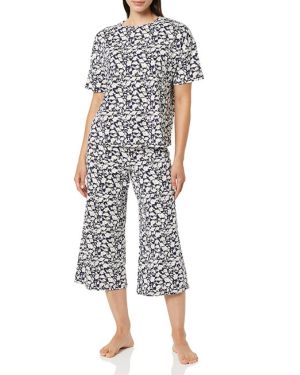 Amazon Essentials Conjunto de Pijama de Punto (Disponible en Tallas Grandes) Mujer