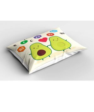 ABAKUHAUS Aguacate Funda de Almohada, Divertido Vitaminas Alimentos, Decorativa de Suave