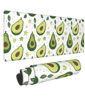 Alfombrilla de ratón con diseño de estrella de aguacate con base de goma antideslizante, 80 x 30 cm, alfombrilla de mouse para juegos