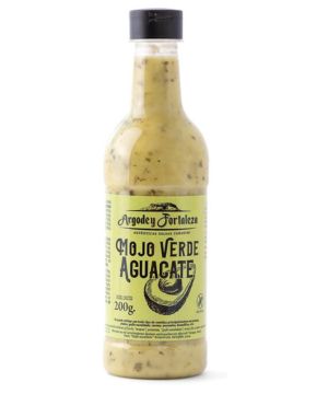 Argodey Fortaleza Salsa Mojo verde de aguacate 200g - Perfecta y Versatil para Untar con Pan, Tostadas, Arepas, Papas