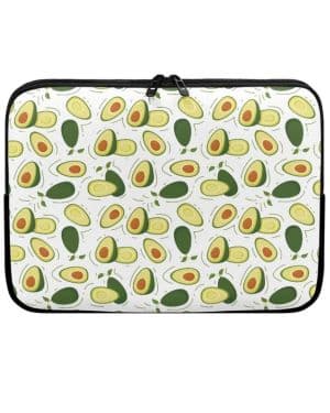 Belidome Bolsas de ordenador con estampado de aguacate, fundas protectoras universales para portátil de 10 a 17 pulgadas