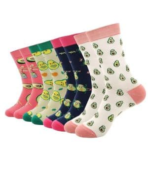 Calcetines Mujer Divertidos de Algodón, Calcetines Fantasía Suaves y Cómodos, Diseños Originales y Coloridos