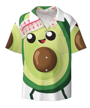 Camisa Casual de Aguacate para Hombre, Moderna y Suave, de Manga Corta para Exteriores.
