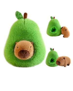 Capibara Peluche Aguacate 35 CM Kawaii Carpincho Capybara Peluche de Capibara Animal de Peluches Juguete
