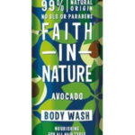 Faith In Nature Gel de Baño Natural de Aguacate, Nutritivo, Vegano y No Testado en Animales, sin Parabenos ni SLS 400 ml