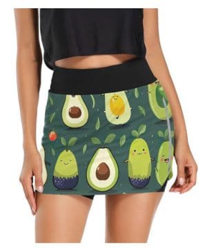 Falda atlética de flamencos tropicales rosa intenso, faldas deportivas para mujer con bolsillos, faldas ligeras para mujer