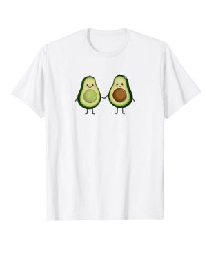 Diseño de aguacate y tostadas para parejas, aguacate Camiseta Manga Raglan