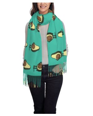 OTRAHCSD Chales para mujer, bufanda de anime de aguacate para mujer, bufandas grandes y suaves para invierno, ver fotos, 72x197cm