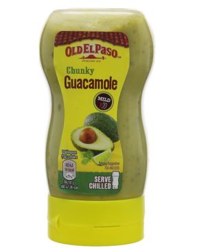 Old El Paso Chunky Guacamole Squeezy Salsa, 240g