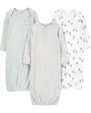 Simple Joys by Carter's Infant-and-Toddler-Nightgowns (Pack de 3) Unisex bebé