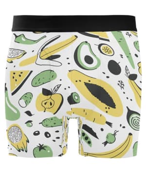 Vnurnrn Fruta Fresca Aguacate Verde Bóxer para Hombre Calzoncillos, Pack de 2 Ropa Interior Elástica