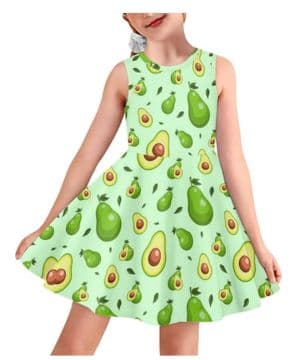 YEXIATODO Vestido casual sin mangas para niñas de 3 a 16 años