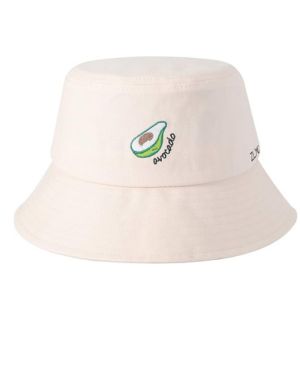 ZLYC Mujer Hombre Sombrero Pescador Fruta Sombrero del Cubo Algodón Gorro de Pescador