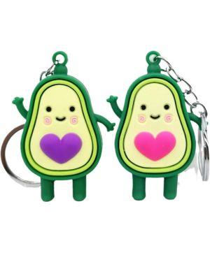 Llaveros para mujer, 2 piezas llavero de aguacate verde lindo llavero de aguacate regalo de amistad