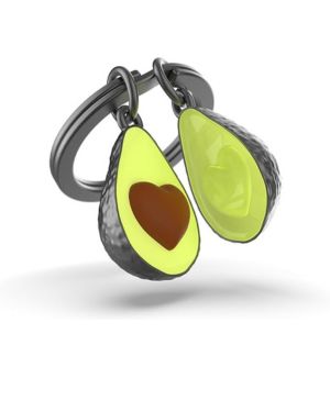 Metalmorphose - Llavero de aguacate con diseño de veggie para hombre y mujer, verde, talla única