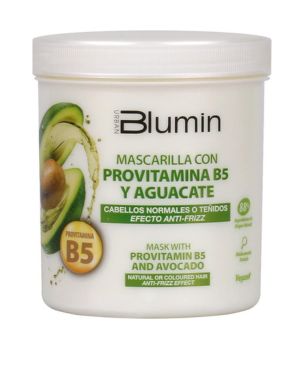 Blumin Mascarilla efecto Anti-Frizz con Aguacate y Provitamina B5, para Cabellos Normales o Teñidos, 700 ml