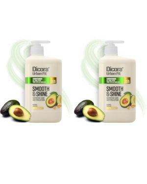 Dicora Urban Fit Acondicionador Smooth&Shine para Todo Tipo De Cabellos 800 ml (Paquete de 2)