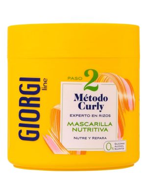 GIORGI Line - Mascarilla Nutritiva, Método Curly, Rizos Espectaculares, 0_ Alcohol, 0_ Siliconas, 0_ Sulfatos