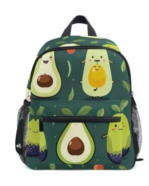 GAIREG Linda mochila de aguacates para niños y niñas, mochila escolar, mochila preescolar para jardín de infantes