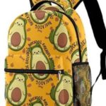 Lindas mochilas aguacate perro estudiantes moda hombro libro bolsa mujer viaje mochila hombres casual clásica