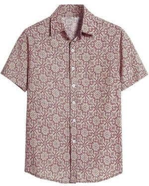 Camisa Hawaiana Hombre Camisa Manga Corta Hawaiana Informal Botones Hombres Camisa Hombre Manga Corta Verano