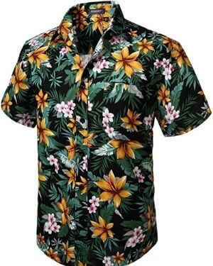 Con motivos florales No podÃ­an falta las hojas y flores en las autÃ©nticas camisas hawaianas para hombre. Poco puede haber mÃ¡s informal y juvenil que ropa con flores de distintos colores o en uno Ãºnico.