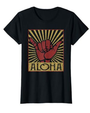 Cartel de Shaka con estilo hawaiano de Aloha Hawaii Camiseta