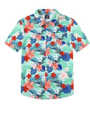 Niño Camisa Kids Button Down Manga Corta Ropa 5-12 Años