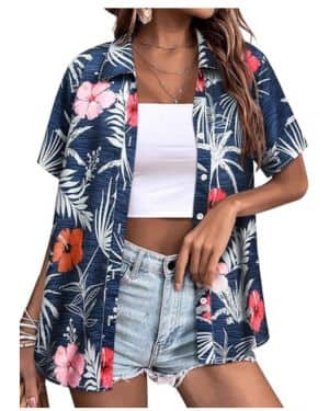 SLEITY Camisa Abotonada para Mujer