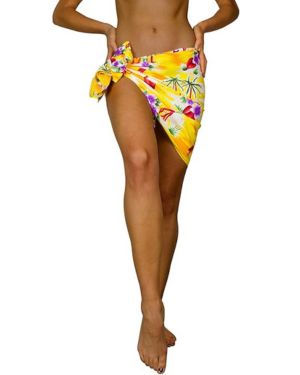 King Kameha Hawaiano Pareo Sarong Abrigo De Playa para Mujeres Funda De Bikini Casual Traje De Baño Muy Ruidoso Playa Imprimir