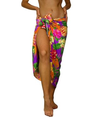 King Kameha Hawaiano Pareo Sarong Abrigo De Playa para Mujeres Funda De Bikini Casual Traje De Baño