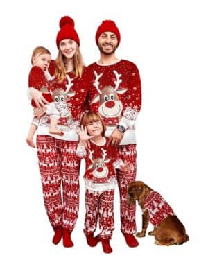 Neufigr Pijama Navidad Familia Pareja,Pijama Natal Familia,Pijamas De Navidad para La Familia,Pijamas De Mujer Navidad,Pijamas Navideños De Mujer Hombre Niña Bebe