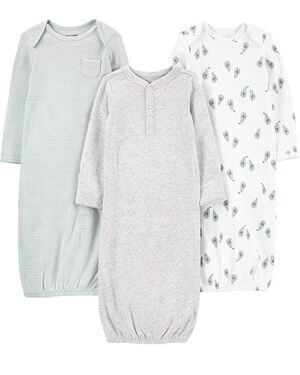 Simple Joys by Carter's Baby - Juego de 3 pijamas de algodón