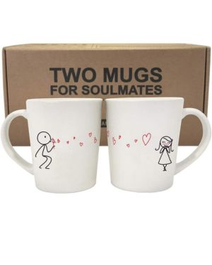 BoldLoftdesde mi corazón al tuyo pareja café mugs-romantic día de San Valentín regalos para parejas, cute valentines Regalos para él o ella, romántico aniversario regalos