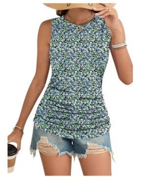 Mangas Verano Basica Cuello Redondo Camisa Corte Ajustado Sexy Elegantes Tops Blusas Shirts