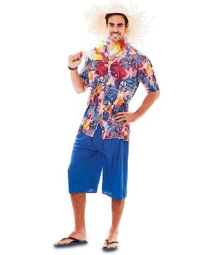 Disfraz de Hawaian para mayores de 12 a帽os, multicolor