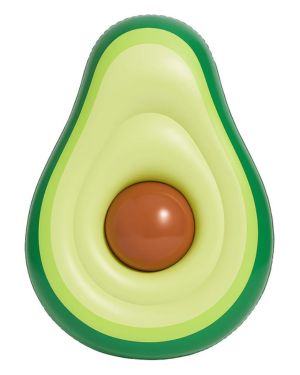 DreamNest – FunFloat XL – Boya inflable XL 160 cm Boya de natación para piscina verano Aguacate inflable resistente