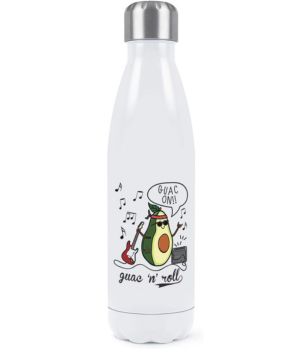 Gift Base Guac Y Rollo Aguacate Doble Pared Agua Botella Aislado Acero Inoxidable SPORTS Bebidas 500ml