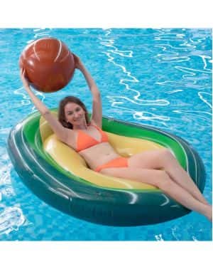 Myir JUN Gigante Flotador Inflable del Aguacate, Colchoneta Hinchable de la Piscina, Hinchables Juguete para Adultos Niños de Agua Fiesta Playa Lago Nataci