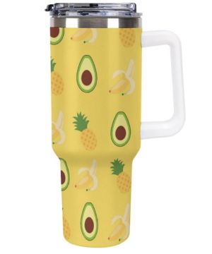 Piña, plátano, aguacate Termo Café Compacto - Mantiene LaS BebidaS A La Temperatura Ideal