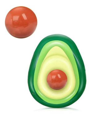 SION GOGO Preciosos Juguetes de Aguacate para Piscina, Cama Flotante para Adultos, niños, flotadores inflables