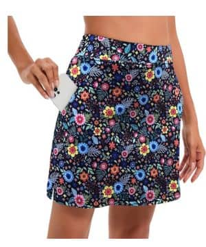 Timuspo Falda de tenis para mujer con pantalones, falda corta con bolsillos, falda deportiva de verano