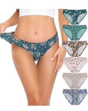 ALTHEANRAY Ropa interior hipster sin costuras para mujer, bragas suaves y elásticas, paquete múltiple