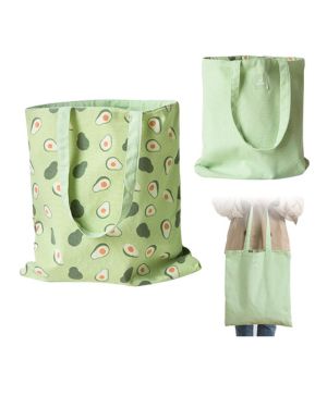 PLATEYTR Doble Cara de algodón y Bolsa de Lona, Bolsa de Tela, Bolsa de la Compra, Hombro