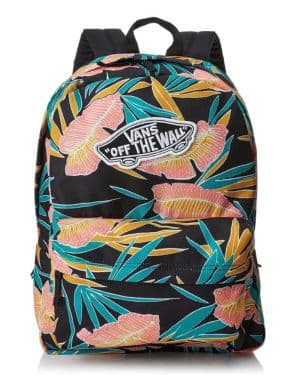 Vans Realm Backpack Mochila Mujer Tipo Casual, 42cm, 22L, Negro (Black Tropical)