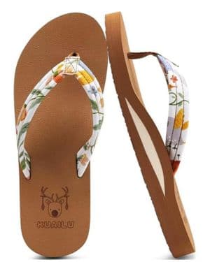 KuaiLu Chanclas Mujer Piscina Verano Playa Comodas Tela Antideslizante Sandalias Zapatos Estera de Yoga