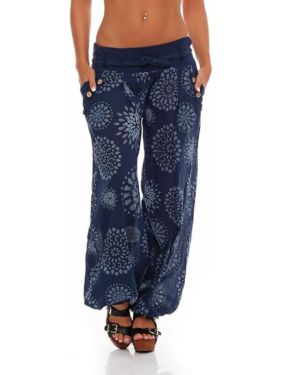 Malito Harem Pantalón con Veraniego Print Boyfriend Aladin Bombacho Sudadera Baggy Yoga 3481 Mujer Talla Única