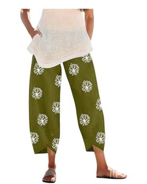 Pantalones de chándal para mujer, pantalones de casa, pantalones casuales, pantalones de flores, cinturón de pareja