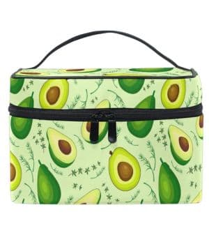 Regalo Arte Fruta De Aguacate Bolsa de Cosméticos Mujer Viaje Bolso de Maquillaje Mano Portátil Organizador Regalos para Mujeres