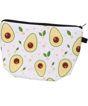 SAFIGLE Bolsa de Cosméticos de Aguacate Neceser de Viaje Multifuncional Estuche Organizador para Maquillaje